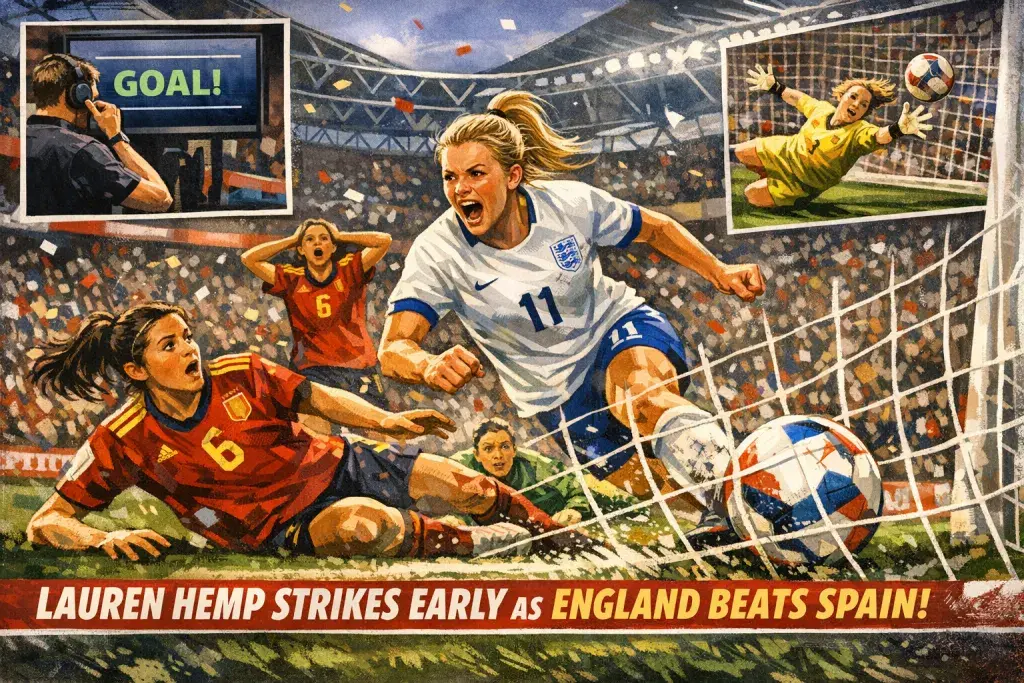 Lauren Hemp Secures England's Win Over Spain With Early Goal at Wembley